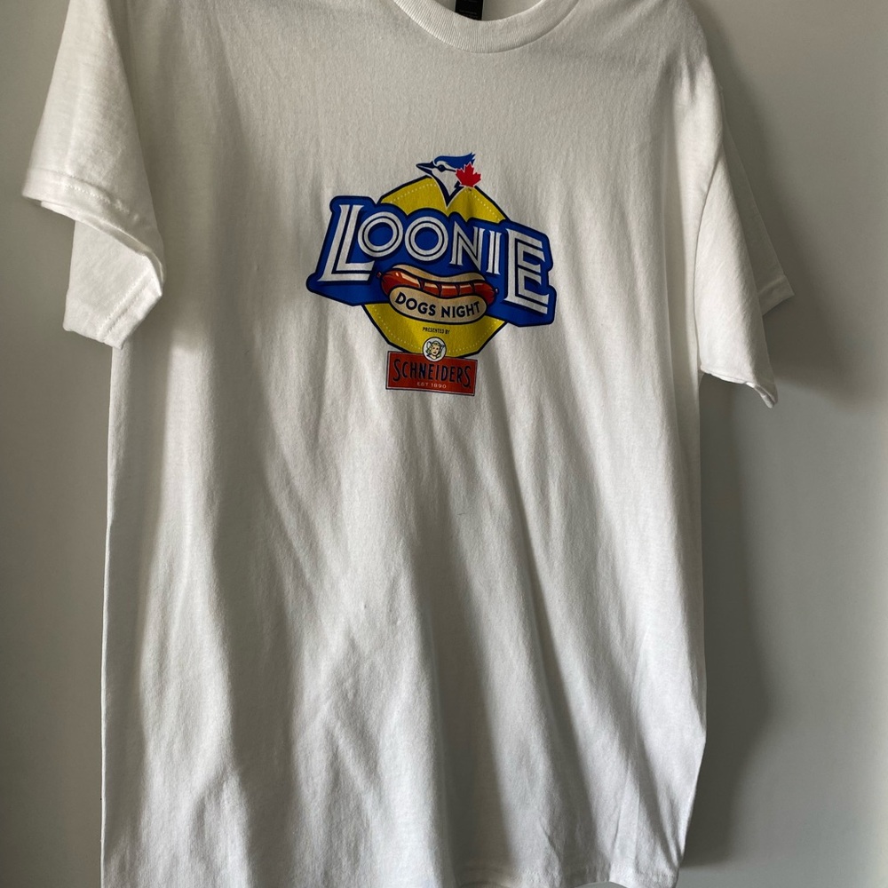 Toronto Blue Jays Loonie Dogs Night White Short Sleeve Tee